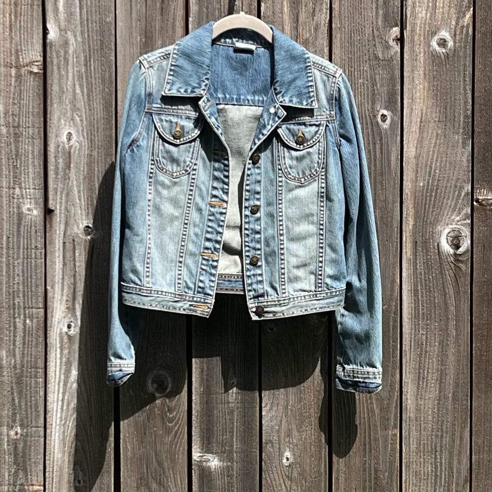 Converse denim jean jacket size XS